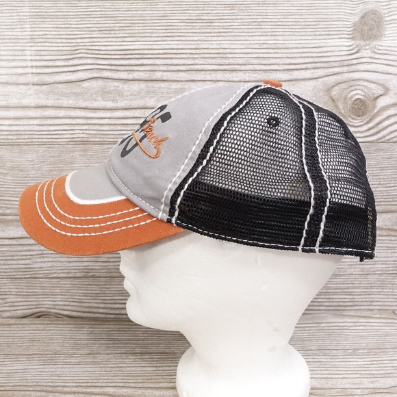 FT MEYERS BEACH FLORIDA GREY ORNAGE TRAVEL TOURIST BASEBALL HAT CAP - Picture 4 of 8